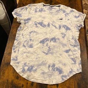 Hollister light blue and tie dye T-shirt size US medium